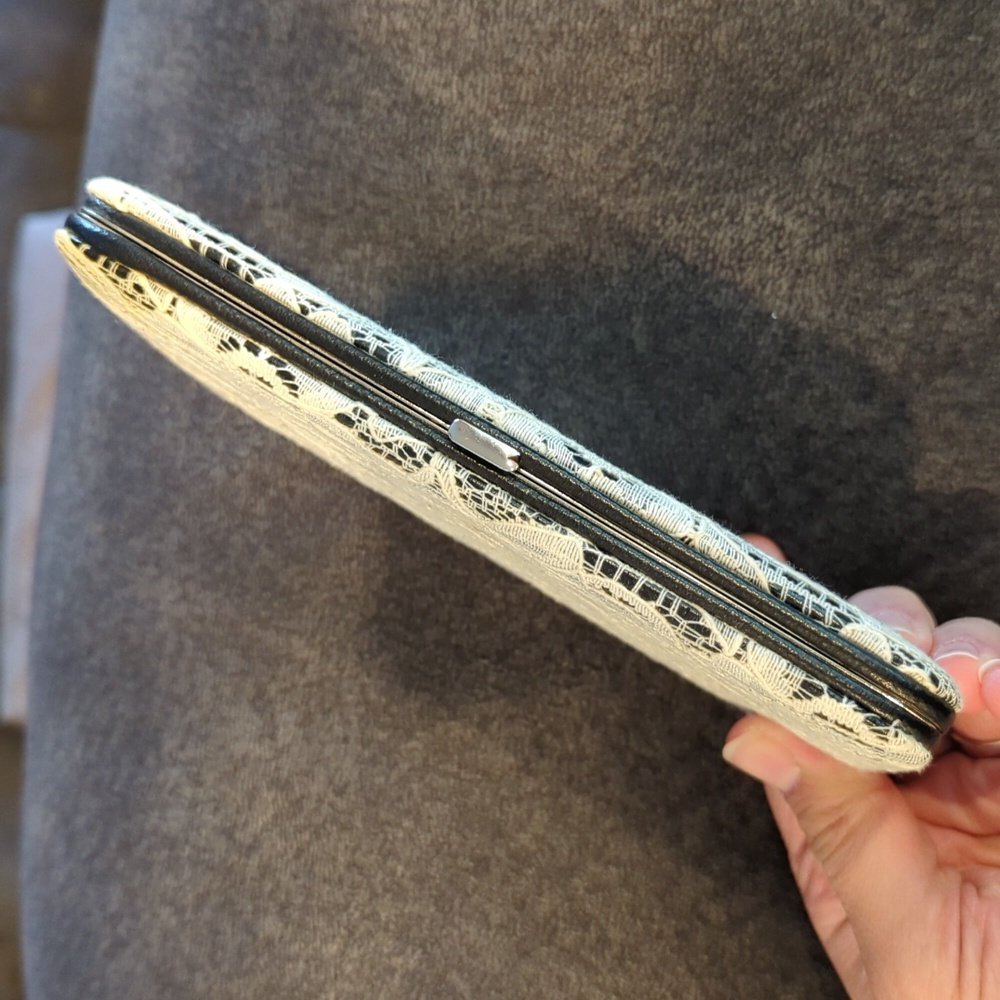 NWT Black and white lace wallet - Picture 2 of 4